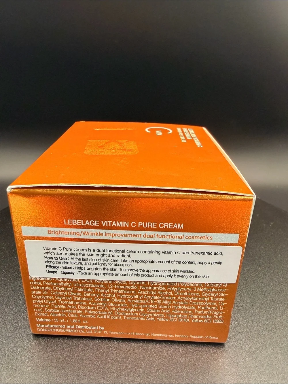 Lebelage Vitamin C Pure Cream 55ml | Korean K-Beauty Face Cream
